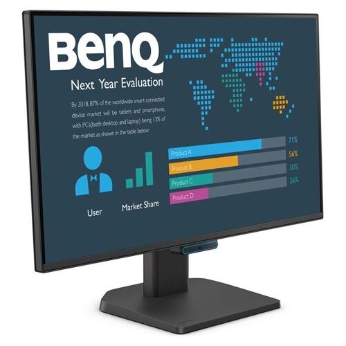 BenQ BL2490C - Écran LED - 24" (23.8" visualisable) - 1920 x 1080 Full HD (1080p) @ 144 Hz - IPS - 250 cd/m² - 1500:1 - 5 ms - HDMI, DisplayPort, USB-C - haut-parleurs
