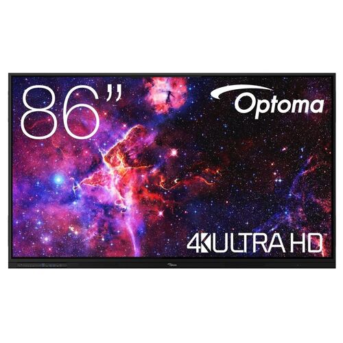 Optoma Creative Touch 3863RK - 86" 3-Series écran LCD rétro-éclairé par LED - interactive - avec tableau blanc et écran tactile (multi-touche) - Android - 4K UHD (2160p) 3840 x 2160 - Direct LED - noir