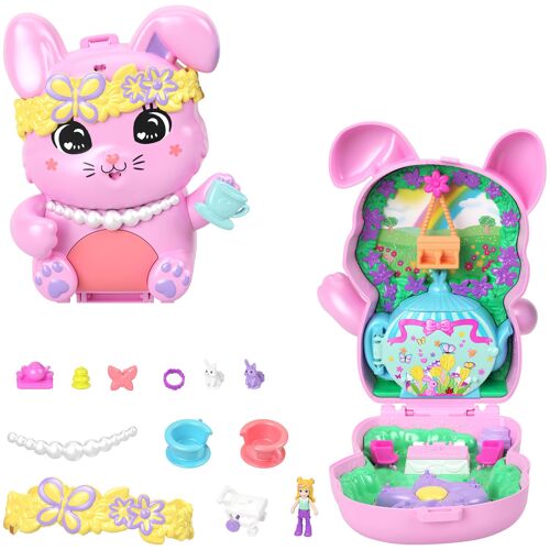 Polly Pocket Polly Pocket-Coffret Jardin Lapin-Jouet de voyage