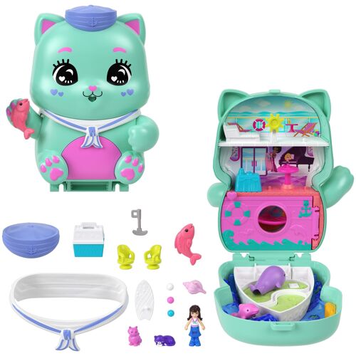 Polly Pocket Polly Pocket-Coffret Chaton Marin-Jouet de voyage