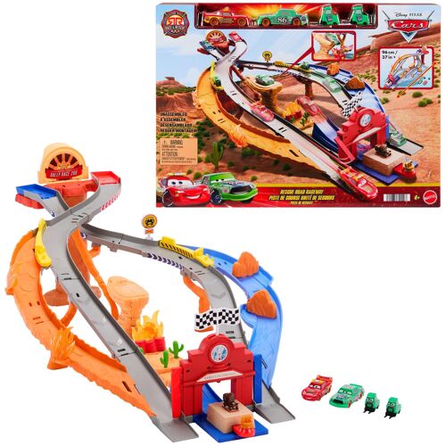 Disney Pixar Cars Cars-Piste de Course Rescue Road-coffret de quatre véhicules
