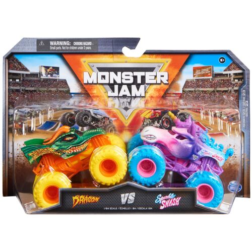 Monster Jam Pack De 2 Véhicules Die Cast 1:64 (Assort)
