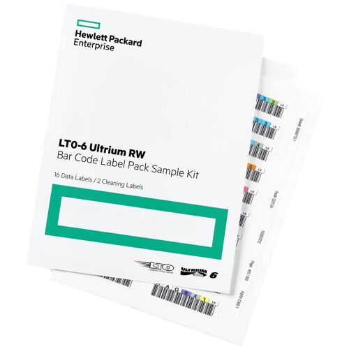 Hpe Lto-6 Ultrium Rw Bar Code Label Pack