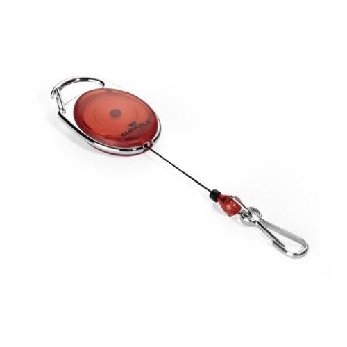 Durable 832703 Accessoire De Porte-Badge Porte-Badge Avec Enrouleur Rouge, Argent
