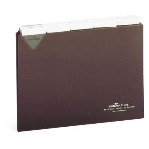 Durable 3141 Intercalaire Marron 25 Pièces