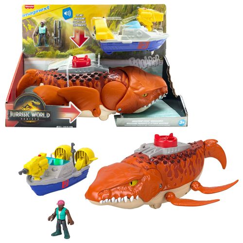 Fisher-Price Imaginext Jurassic World REBIRTH AQUACHOMP CHASE Mosasaurus