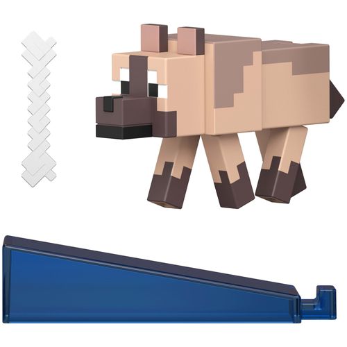 Minecraft Redstone Charged Chestnut Wolf Figure