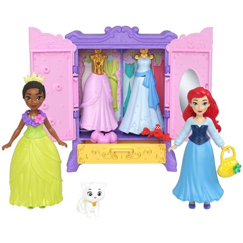 Disney Princess -Coffret La Garde-Robe Royale-avec 2 petites poupées