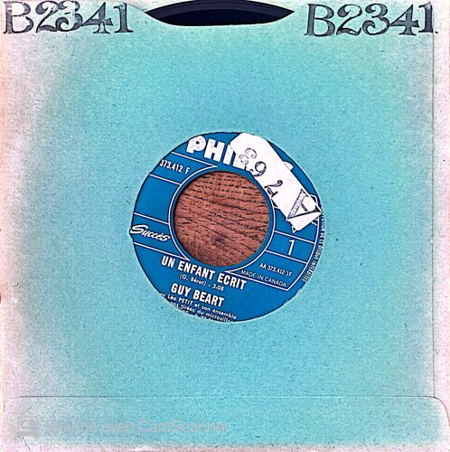 Guy Beart Un Enfant Ecrit-Les Temps Etranges-Carthagene-Alphabet