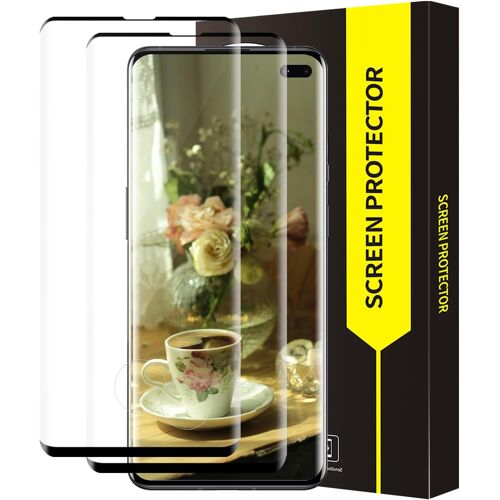 JGD-Verre Trempé pour Samsung Galaxy S10 Plus, 3D Couverture Complète vitre protection, Haute Sensibilité Tactile, Dureté 9H, Haute définition Samsung S10 Plus protection écran-2 pièces
