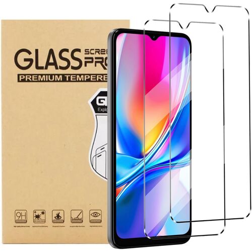 JGD-2Pcs Verre trempé anti casse protection Compatible with Oukitel C2/ Oukitel C3/ C5/ C1 Plus/DOOGEE Note 56/56 Pro/ 56 Plus/Note 56X Film Protection écran protection et Protège écran antichoc
