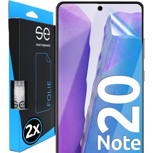JGD-2x se® Film de Protection 3D Transparent pour Samsung Galaxy Note 20, Auto-réparateur, Compatible Empreinte & FaceID, Installation Sans Bulles, Résistant aux Chocs et Rayures, Fabriqué en Allemag