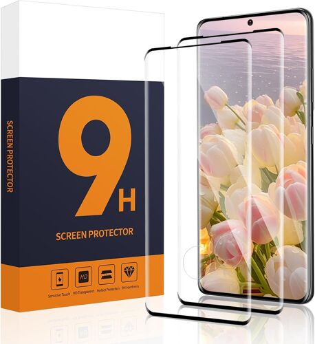 JGD-2 Pièces Verre Trempé pour Samsung Galaxy S20 Plus, Bord 3D Ultra résistant vitre protection pour Samsung Galaxy S20 Plus Protection en Écran, Sans Bulles Haute Sensibilité Protection écran