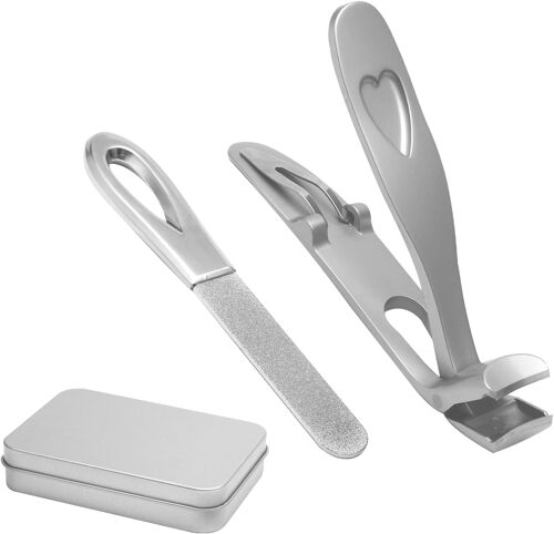 Jgd-Nagelmeister Pro Coupe-Ongles Ergonomique Avec Ouverture De La Mâchoire Large 20 Mm Pour Ongles Épais Grand Coupe-Ongles Avec Récipient De Récupération 