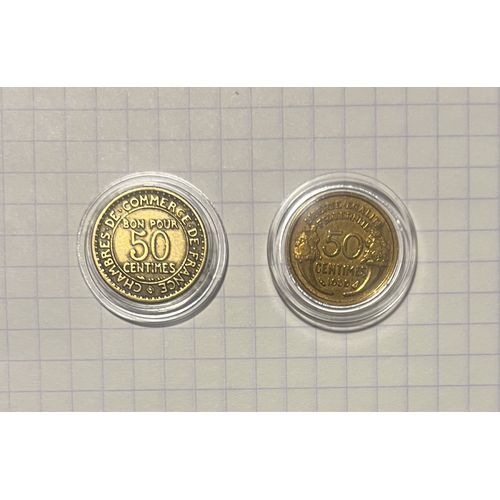50 Cts Franc 1939 Spl Et Bon Pour 50 Cts 1929 Sup