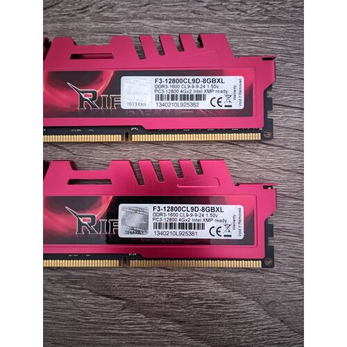 RAM G.Skill 8Go (2x4Go) DDR3 1600MHz - Dual Channel
