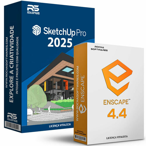Sketchup Pro 2025 + Enscape 4 - Licence Perpétuelle - Pack Complet En Français - Envoi Immédiat