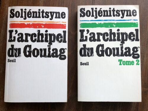 L'Archipel Du Goulag Tomes 1 & 2, Soljénitsyne, Seuil 1974