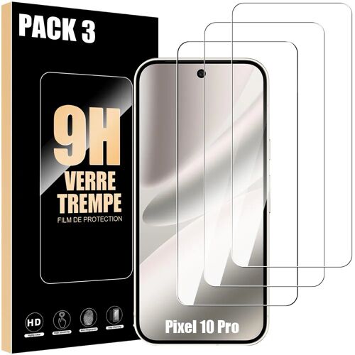 3 Verre Trempé pour Google Pixel 10 Pro, Protection d'écran Anti-Rayures 9H Antichoc Transparent - E.F.Connection