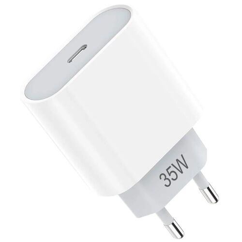 Chargeur Rapide USB-C 35W GaN pour iPhone 17 Pro Max iPhone 17 16 15 iPhone Air - Blanc - E.F.Connection