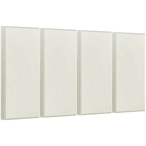 Panneau Acoustique Mural Autocollant-Duoku-Lot de 4-Panneaux Insonorisants en Fibre de Verre 60x30x5 cm-Beige