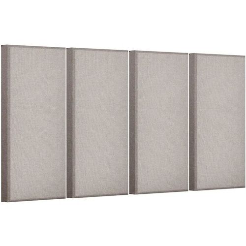 Panneau Acoustique Mural Autocollant-Duoku-Lot de 4-Panneaux Insonorisants en Fibre de Verre 60x30x5 cm-Camel