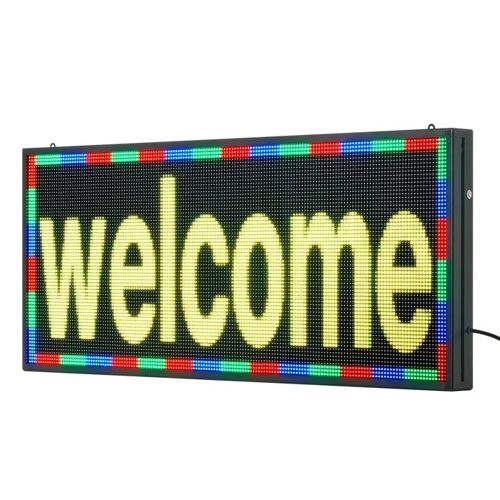 Enseigne Led Programmable-Duoku-99x41,2 Cm-Panneau D¿Affichage Numérique Couleur P6-Texte Et Motifs Personnalisés
