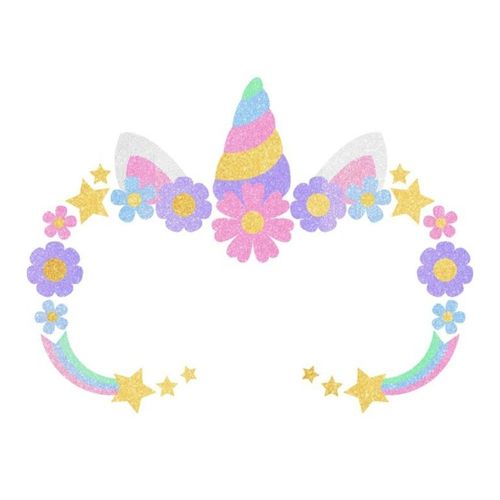Autocollants Visage Glitter Licorne Enfant