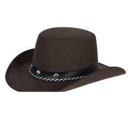 Chapeau Cowboy Feutrine Marron Enfant