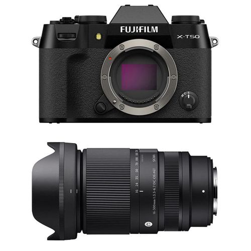 FUJIFILM X-T50 Noir + SIGMA 16-300mm f/3.5-6.7 DC OS Contemporary Garanti 3 ans