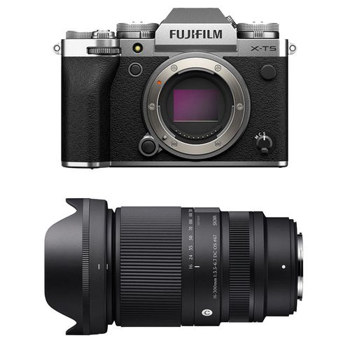 FUJIFILM X-T5 Silver + SIGMA 16-300mm f/3.5-6.7 DC OS Contemporary Garanti 3 ans