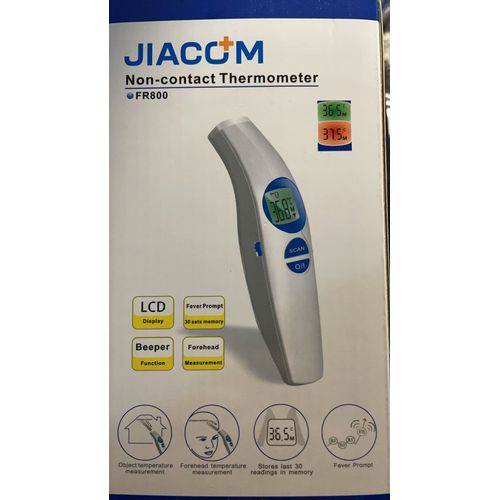 Thermomètre Frontal Infrarouge Sans Contact Jiacom À Double Mode De Mesure