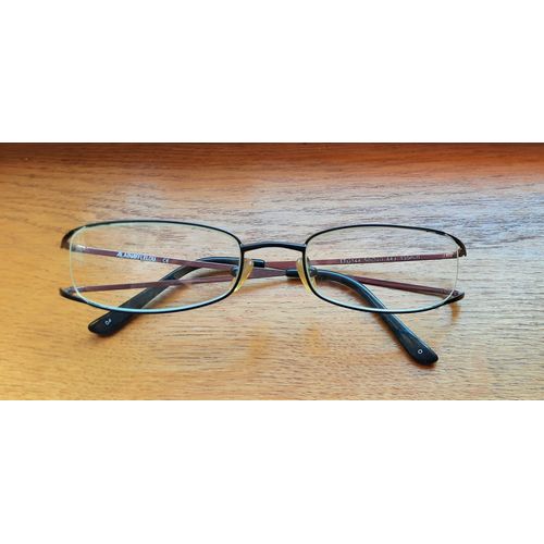 Monture De Lunettes Noire Et Bordeaux
