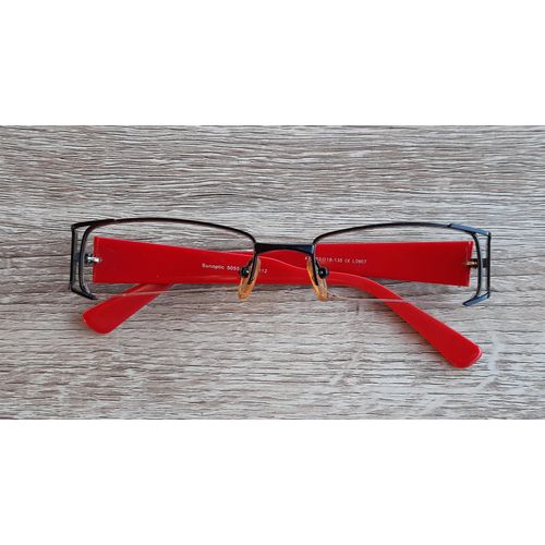 Monture De Lunettes Noire Et Rouge