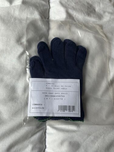 Sous-Gants De Couleur Bleu Marine Taille Unique Anti Froid