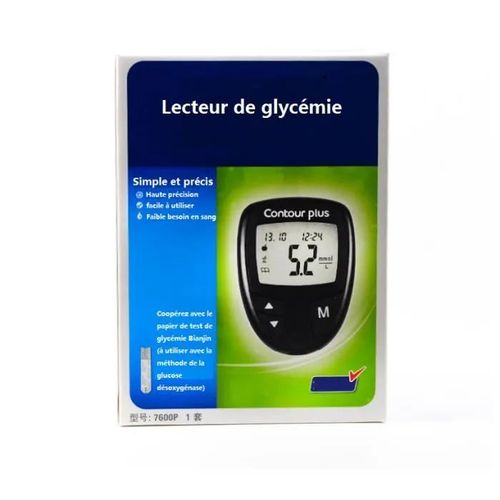 Lecteur De Glycémie - Contour Plus - Mesure Glycémie - Bluetooth - Affichage Résultats - Adulte