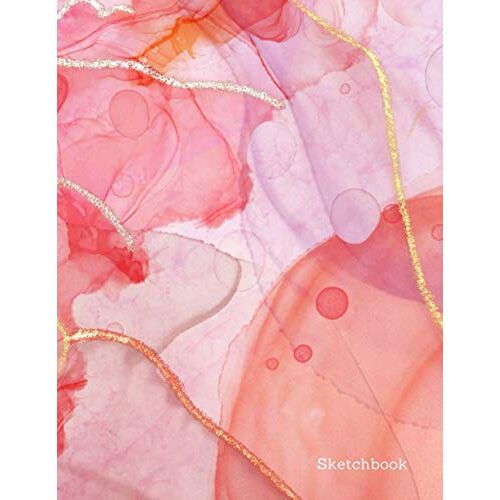 Sketchbook: Gorgeous Sketchbook Journal | Perfect For Sketching, Drawing, Doodling & Writing In Style | 150 8.5x11 Pages | Vibrant Abstract Soft Cover (Vol. 8)