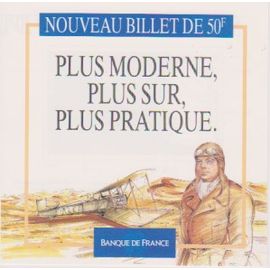 Nouveau Billet De 50 Francs - St Exupéry - Flyer De La Banque De France
