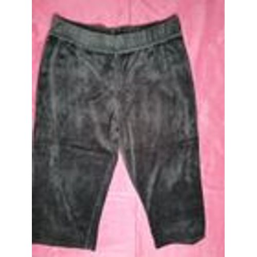 Pantacourt Velours Gris