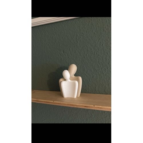 Silhouette décorative couple beige 