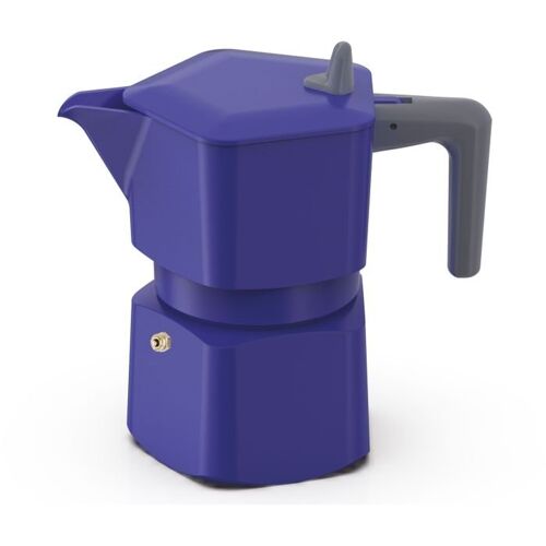 Cafetière Italienne Pezzetti Pentaexpress - Aluminium - 3 Tasses - Bleu