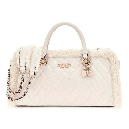 GUESS Sac à main crème pour femme - Christi Shoulder Satchel Bag Bone 327798