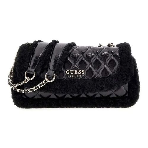 GUESS Sac à épaule bandoulière noir pour femme - Cristi Convertible Crossbody Flap Bag 325126