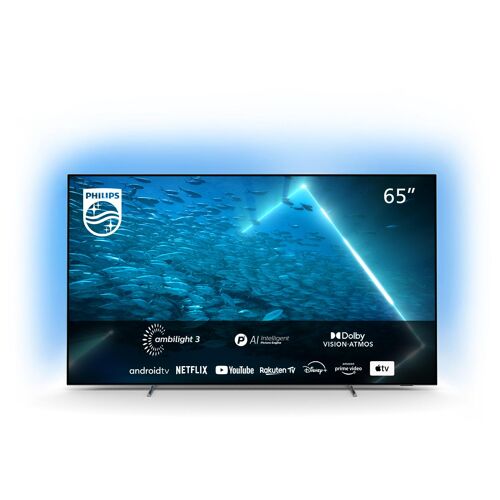 Philips 65OLED707 - 65" 7 Series TV OLED - Smart TV - Android TV - 4K UHD (2160p) 3840 x 2160 - HDR - cadre de lunette métallique