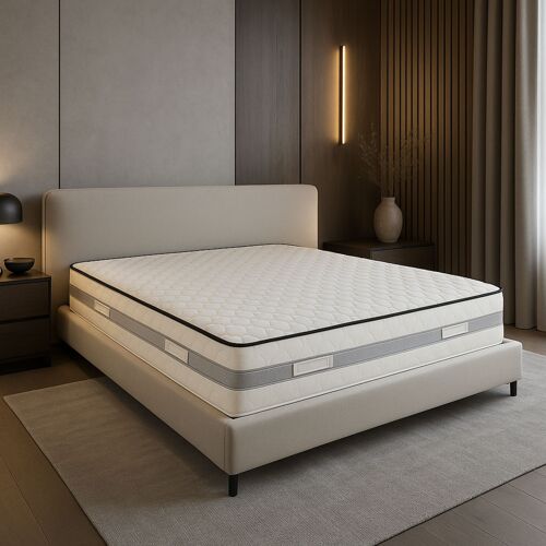Matelas 100x200 Mousse à Mémoire de Forme 50 Kg/m3 + Poli Lattex Indéformable - Soutien Très Ferme - Hauteur 23 cm 100 200 King Memory