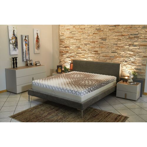 Lot de 2 Matelas - Face ete + ame Mousse poli Lattex Haute resilience Face Hiver Memoire de forme 70 Kg/m3 Tissu Soja Naturel 90x200 x 25,5 cm luxury brown - Soutien Ferme - Special Sommier Electrique - Dehoussable Housse Lavable - 7 Zones de Confort
