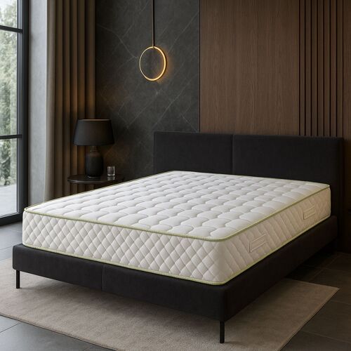 Matelas 120x190 Hauteur 21 Cm Densité 35 Kg/m3 Soutien Souple Confort Optimal Usage Quotidien Nuit Calme