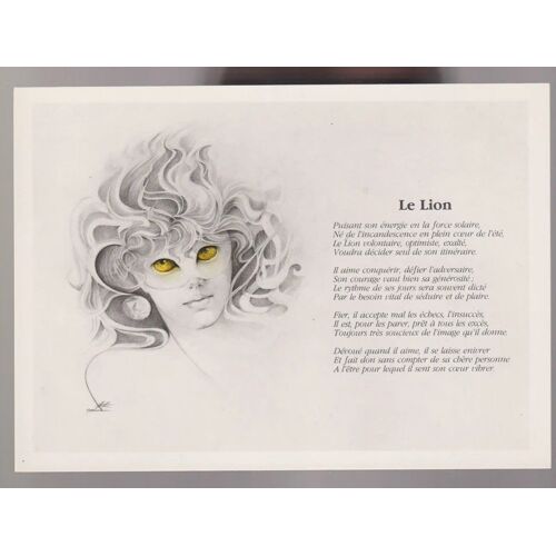 Carte Postale Astrologie "Lion" - Liliane Proux