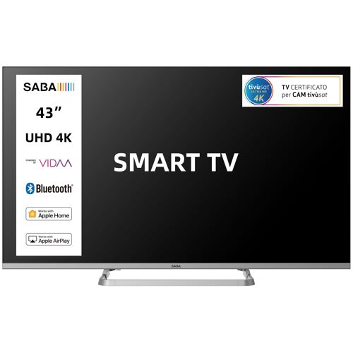 SABA SA43SM10VDA TV 43" 4K Ultra HD Smart TV Wifi Gris 250 cd/m²