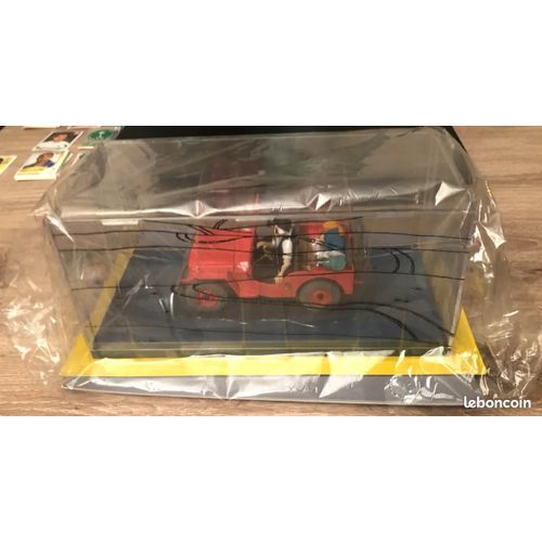 Collection Moulinsart Voitures Tintin 1/24 N°6 La Jeep Rouge -Neuve Sous Blister